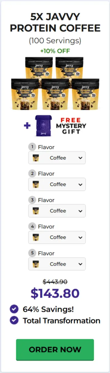 Javvy Protein Coffee best offer price